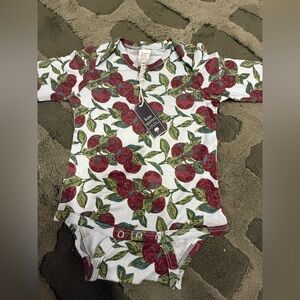 Kate Quinn Apple Branch Baby Bodysuit